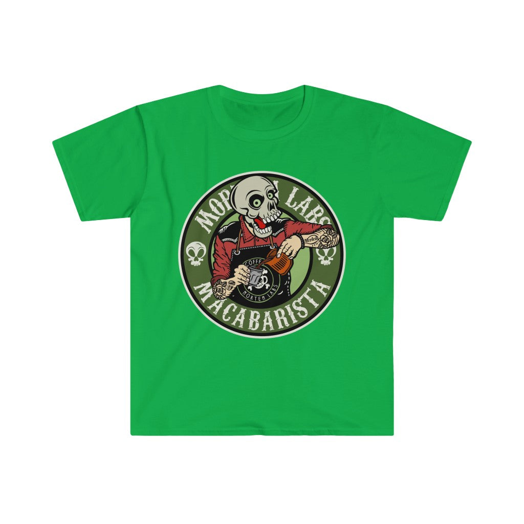 Macabre Barista Unisex Softstyle T-Shirt