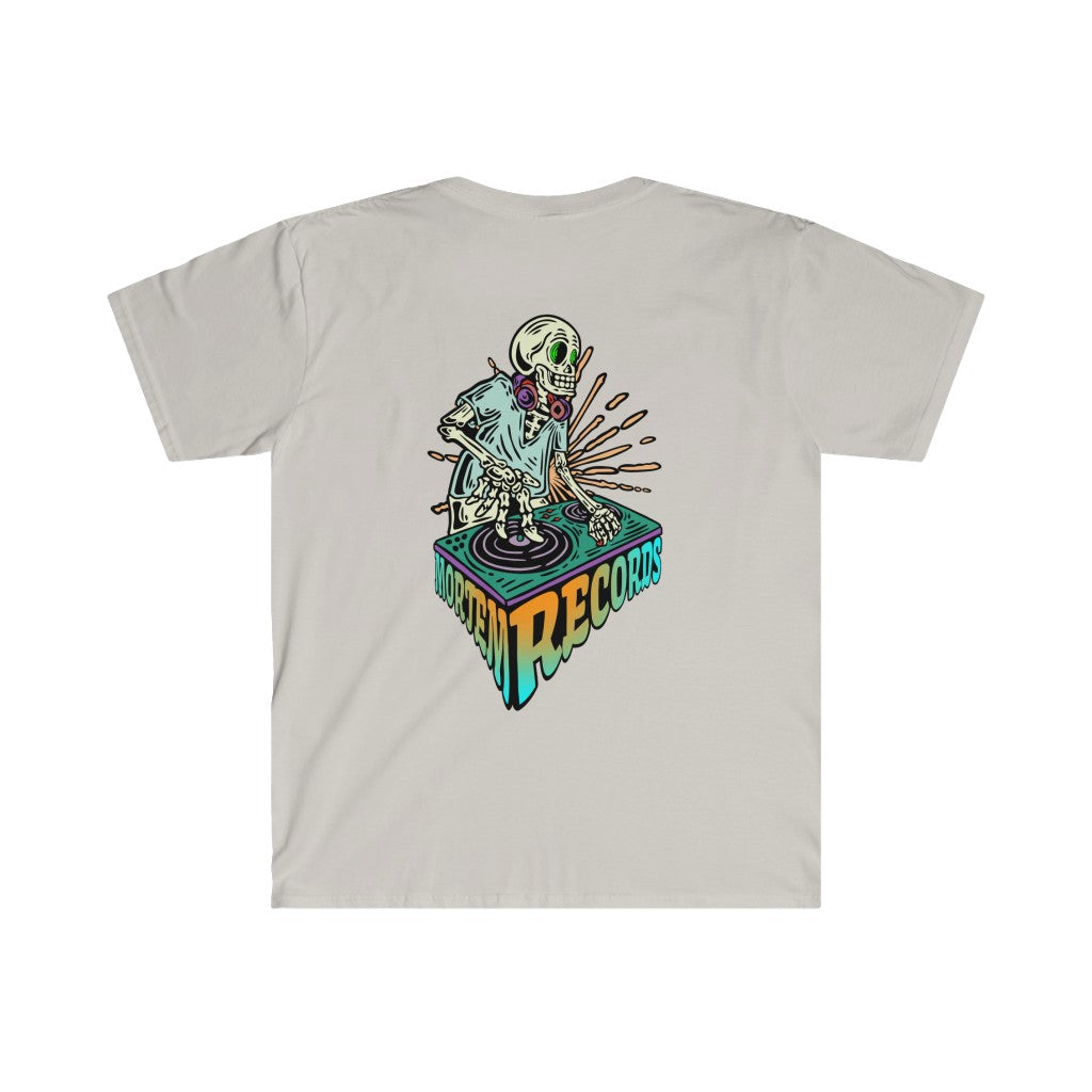 Mortem Records DJ Skeleton Unisex Softstyle T-Shirt
