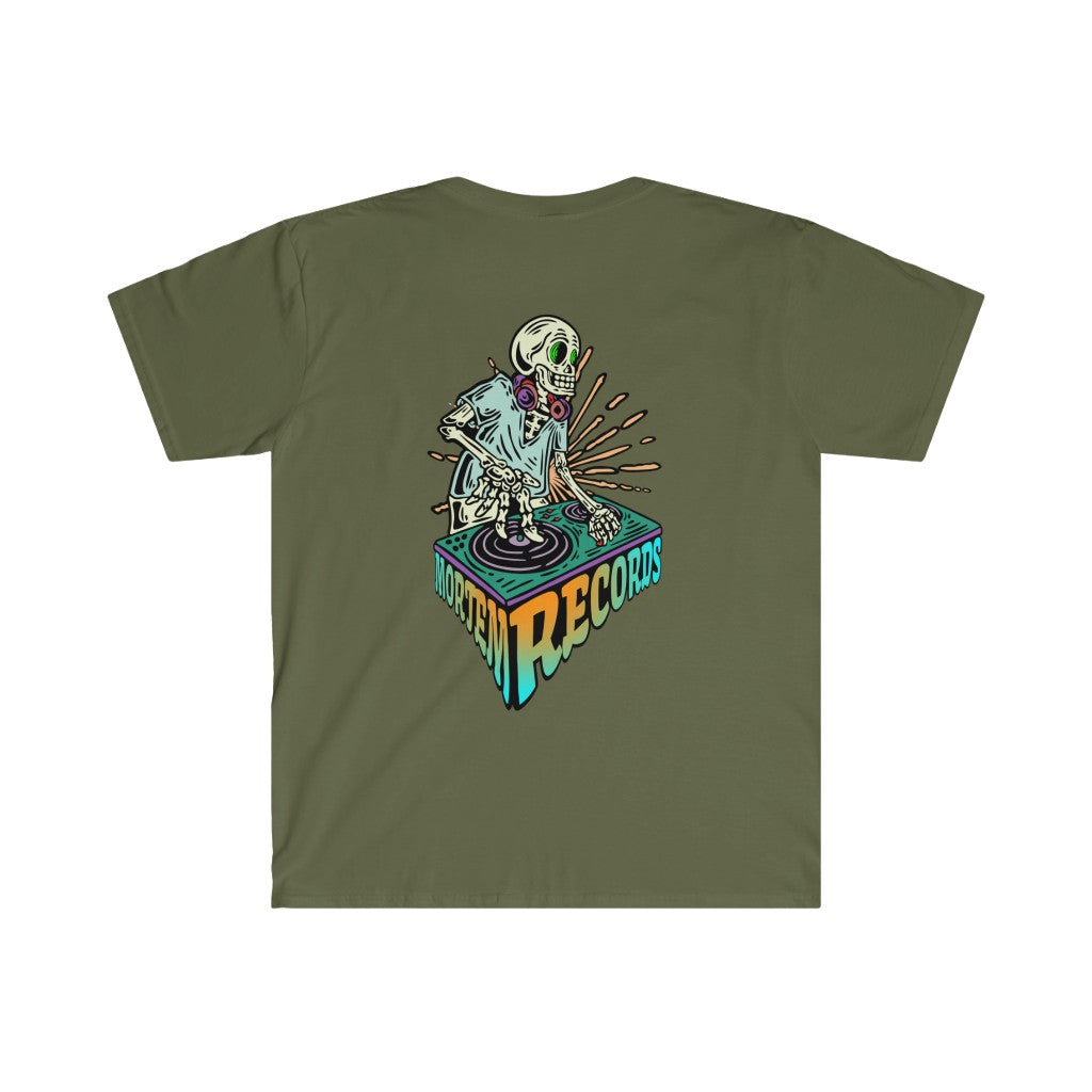 Mortem Records DJ Skeleton Unisex Softstyle T-Shirt